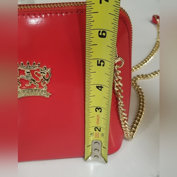 NWT 🇮🇹 Pratesi Firenze Handcrafted Italian Red Leather Crossbody Bag 🔥 - Picture 14 of 15